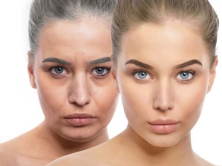 Two women beauty comparison